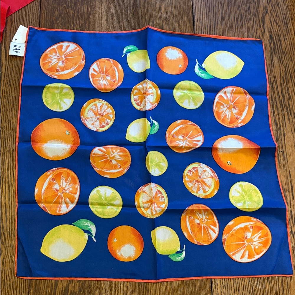 Vintage GAP Silk Scarves 17x17” (Blue Scarf Only)